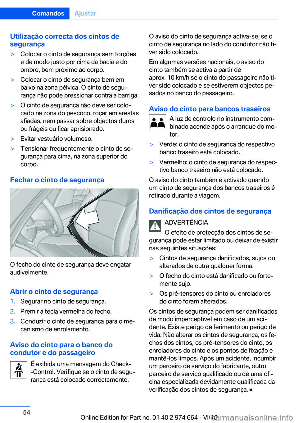 BMW M2 2017  Manual do condutor (in Portuguese) �U�t�i�l�i�z�a�