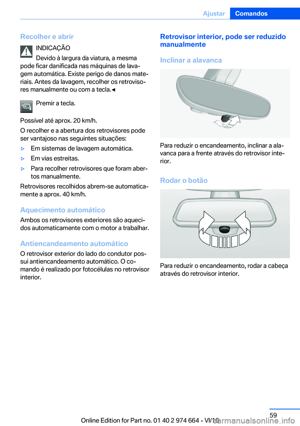 BMW M2 2017  Manual do condutor (in Portuguese) �R�e�c�o�l�h�e�r��e��a�b�r�i�r�I�N�D�I�C�A�