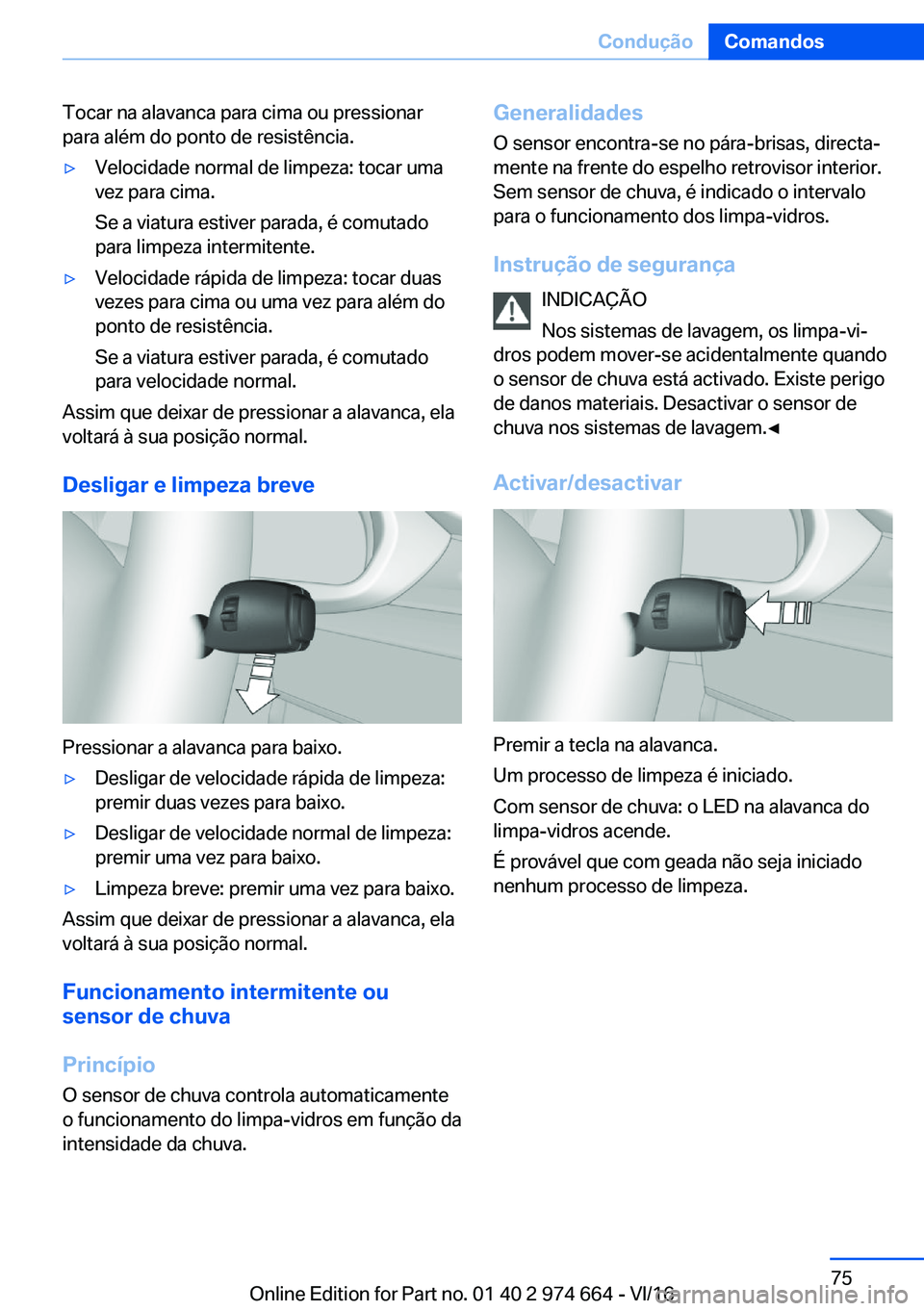 BMW M2 2017  Manual do condutor (in Portuguese) �T�o�c�a�r� �n�a� �a�l�a�v�a�n�c�a� �p�a�r�a� �c�i�m�a� �o�u� �p�r�e�s�s�i�o�n�a�r
�p�a�r�a� �a�l�é�m� �d�o� �p�o�n�t�o� �d�e� �r�e�s�i�s�t�ê�n�c�i�a�.'y�V�e�l�o�c�i�d�a�d�e� �n�o�r�m�a�l� �d�e�