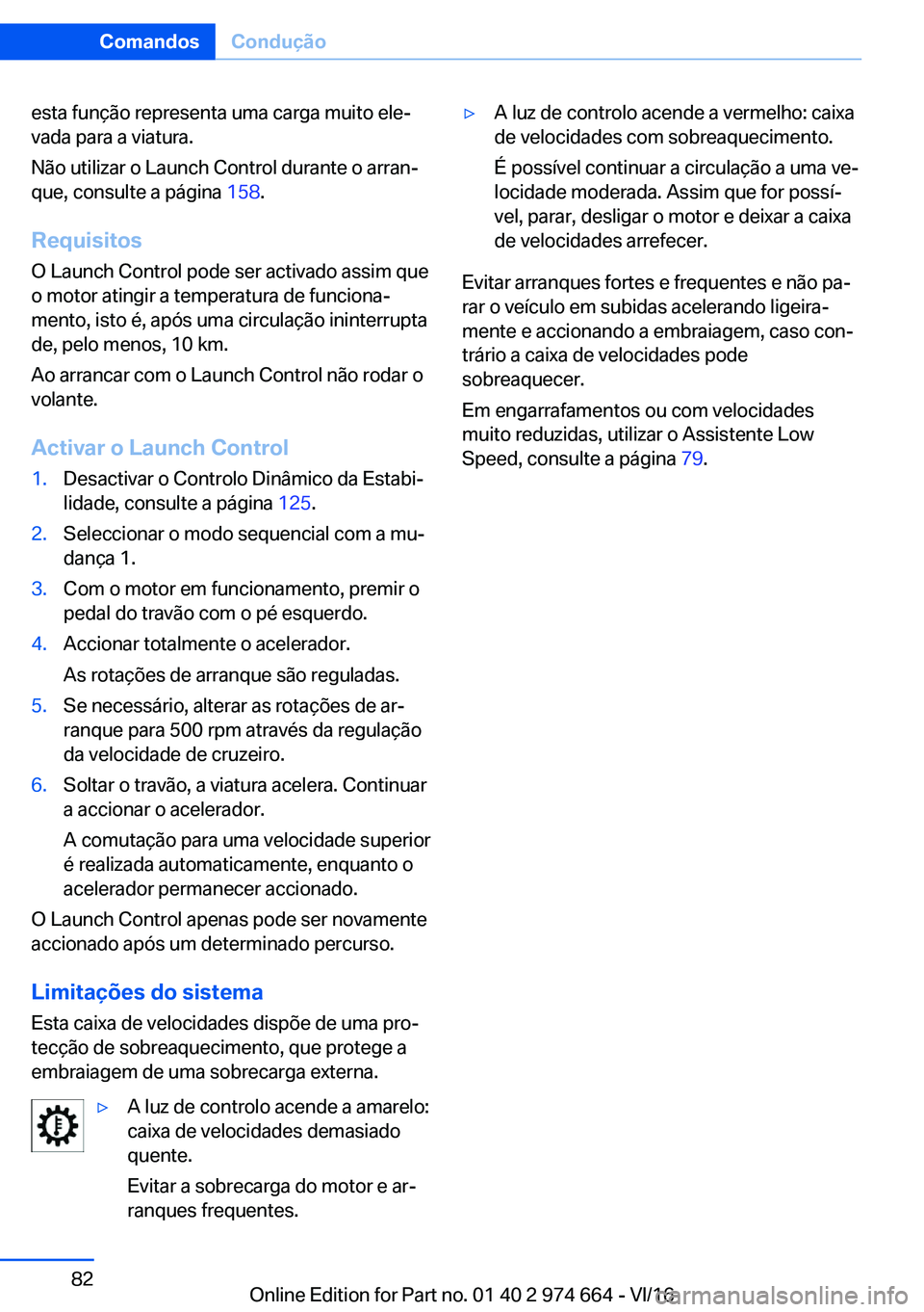 BMW M2 2017  Manual do condutor (in Portuguese) �e�s�t�a� �f�u�n�