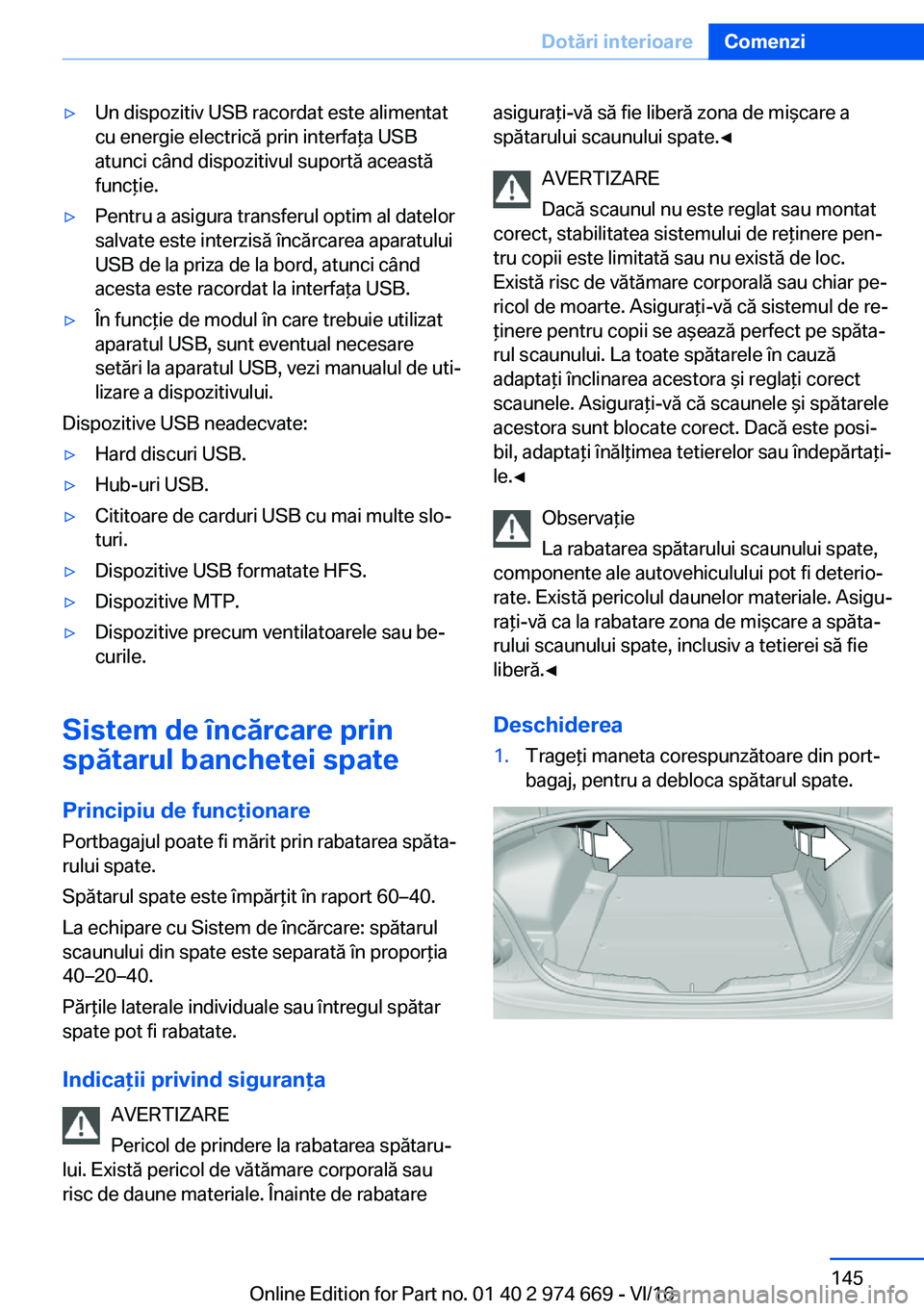 BMW M2 2017  Ghiduri De Utilizare (in Romanian) 'y�U�n� �d�i�s�p�o�z�i�t�i�v� �U�S�B� �r�a�c�o�r�d�a�t� �e�s�t�e� �a�l�i�m�e�n�t�a�t�c�u� �e�n�e�r�g�i�e� �e�l�e�c�t�r�i�c�