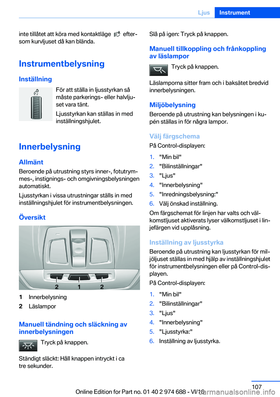 BMW M2 2017  InstruktionsbÖcker (in Swedish) �i�n�t�e� �t�i�l�l�å�t�e�t� �a�t�t� �k�