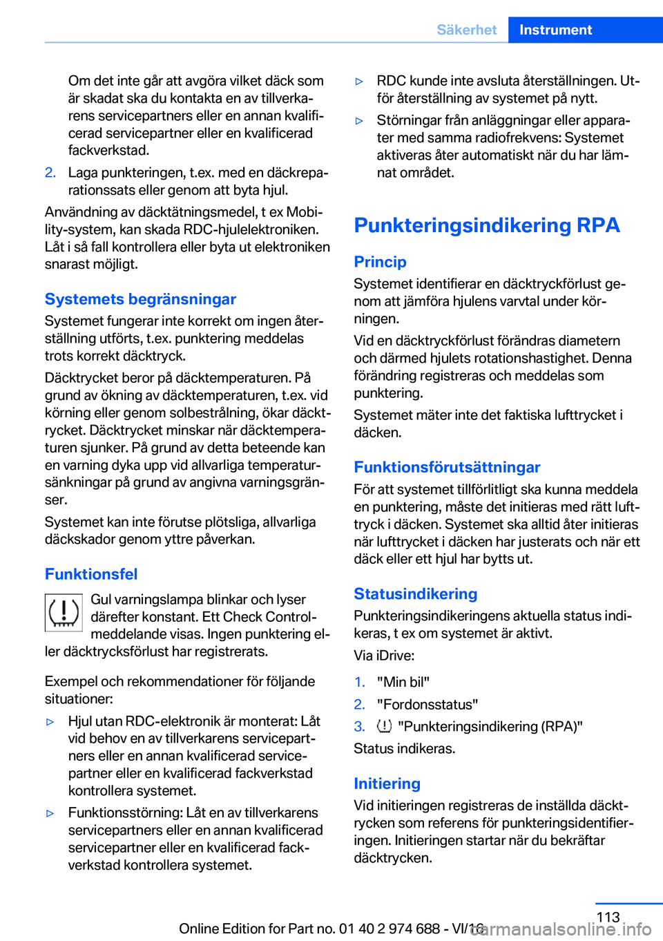 BMW M2 2017  InstruktionsbÖcker (in Swedish) �O�m� �d�e�t� �i�n�t�e� �g�å�r� �a�t�t� �a�v�g�