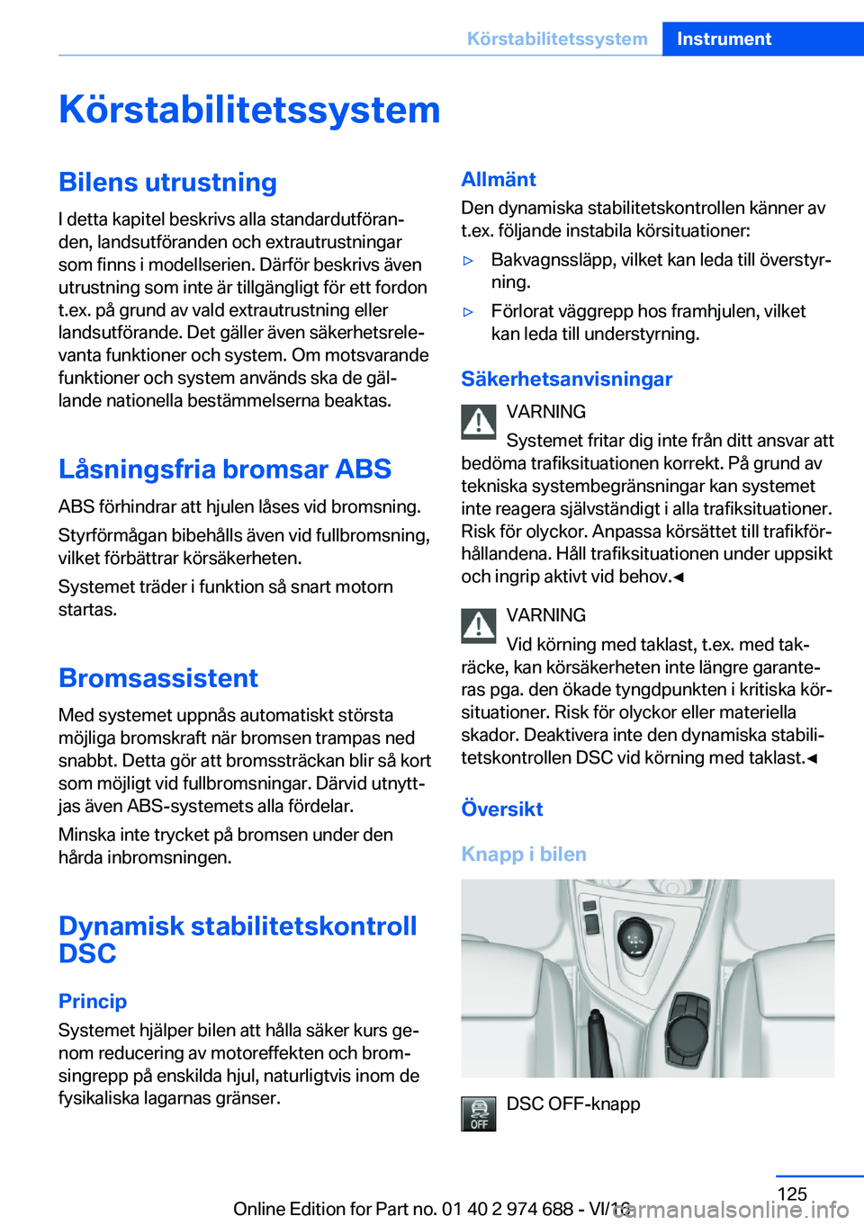 BMW M2 2017  InstruktionsbÖcker (in Swedish) �K�