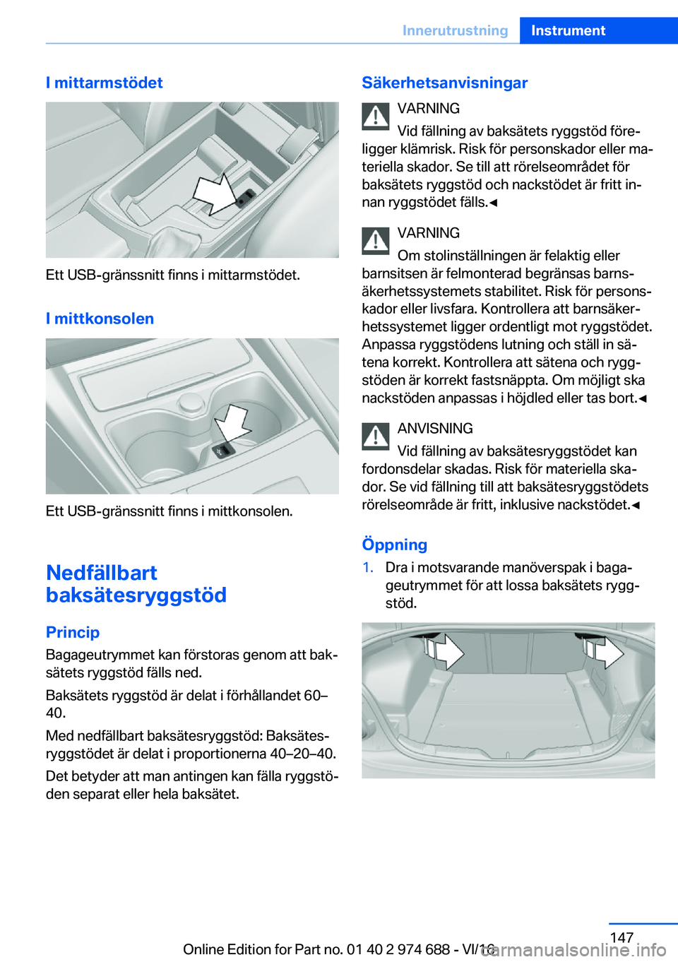 BMW M2 2017  InstruktionsbÖcker (in Swedish) �I��m�i�t�t�a�r�m�s�t�