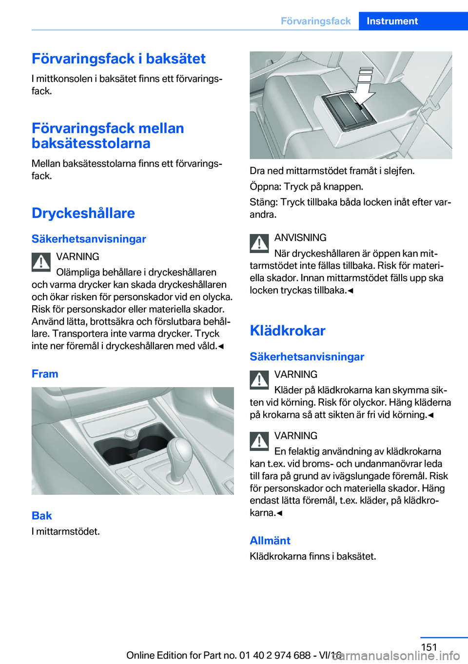 BMW M2 2017  InstruktionsbÖcker (in Swedish) �F�