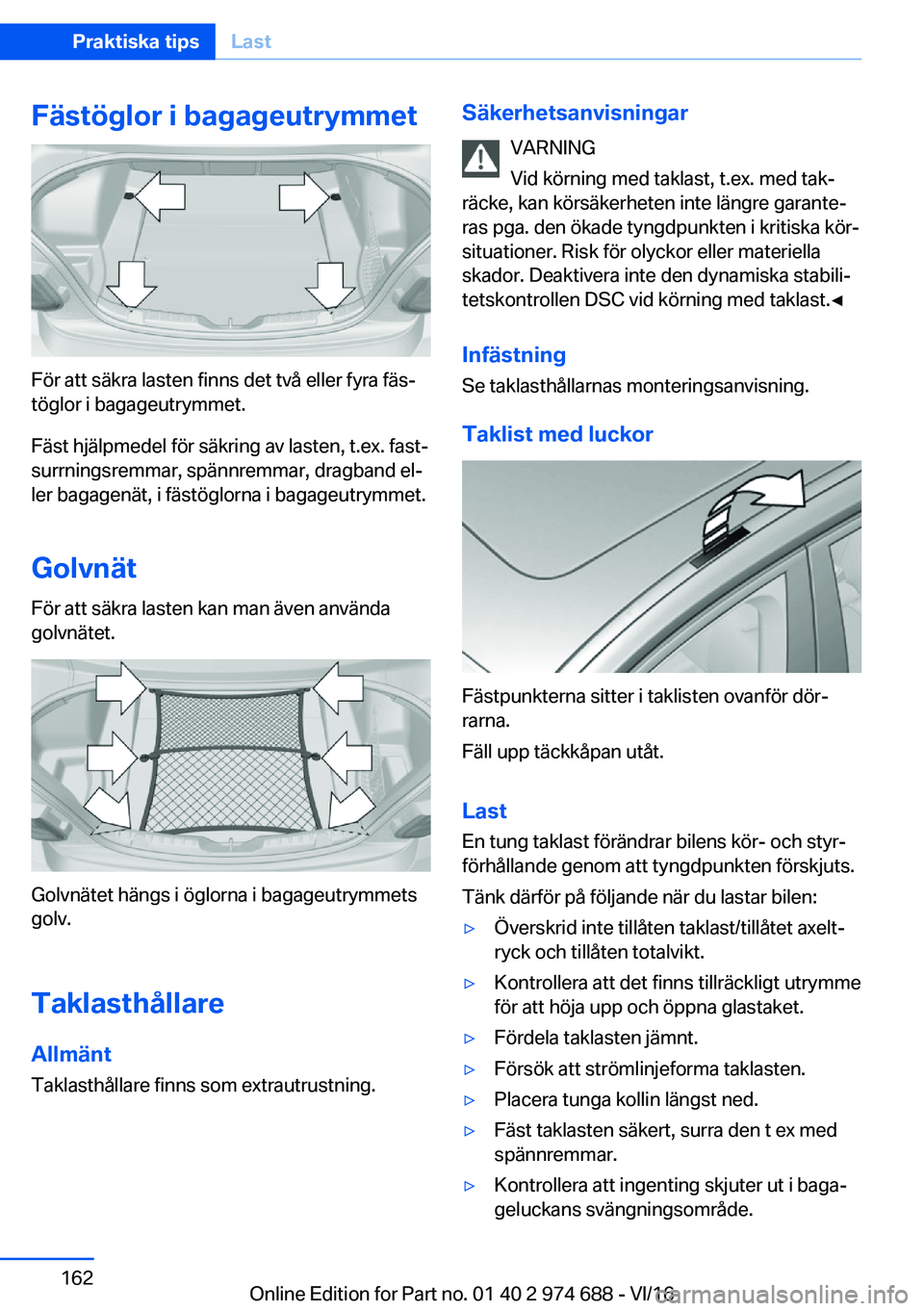 BMW M2 2017  InstruktionsbÖcker (in Swedish) �F�ä�s�t�