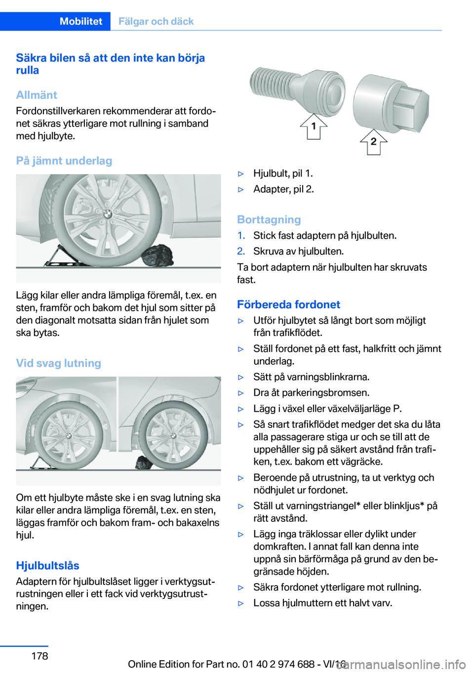 BMW M2 2017  InstruktionsbÖcker (in Swedish) �S�ä�k�r�a��b�i�l�e�n��s�å��a�t�t��d�e�n��i�n�t�e��k�a�n��b�