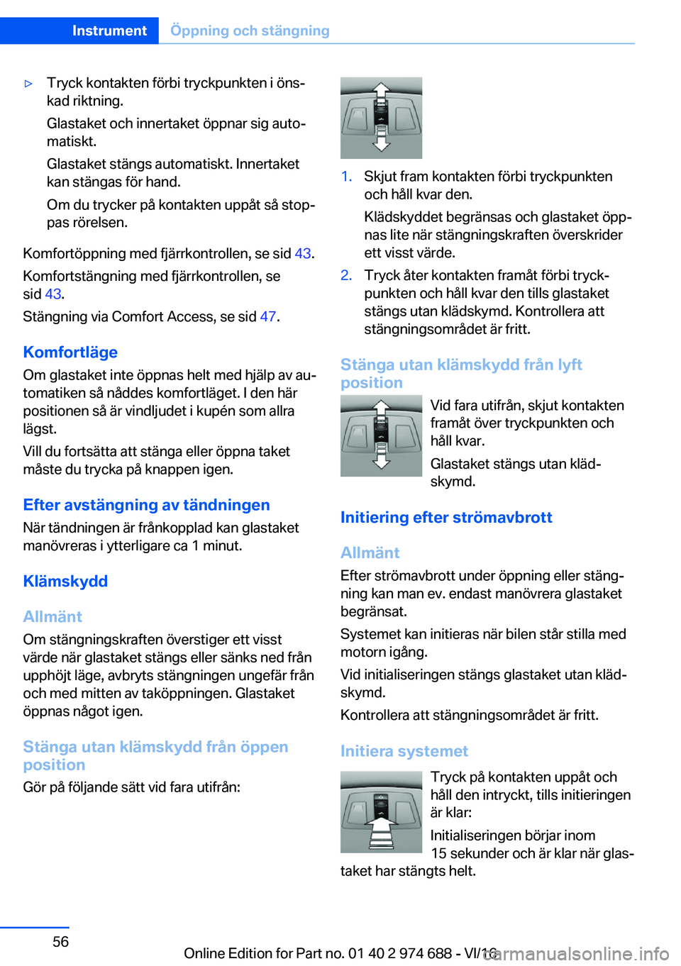 BMW M2 2017  InstruktionsbÖcker (in Swedish) 'y�T�r�y�c�k� �k�o�n�t�a�k�t�e�n� �f�