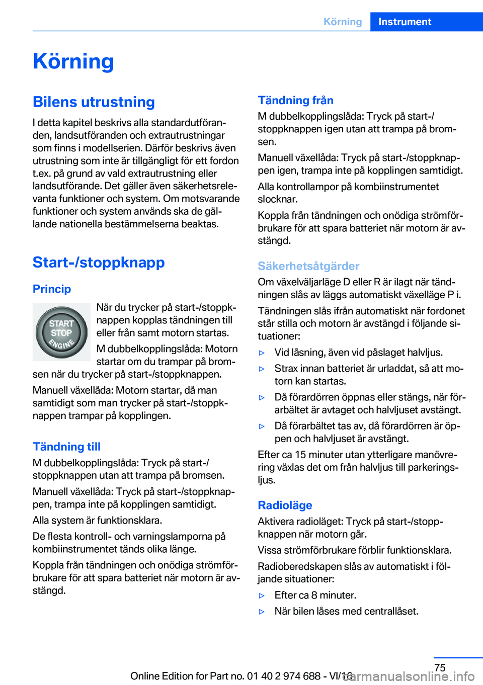 BMW M2 2017  InstruktionsbÖcker (in Swedish) �K�