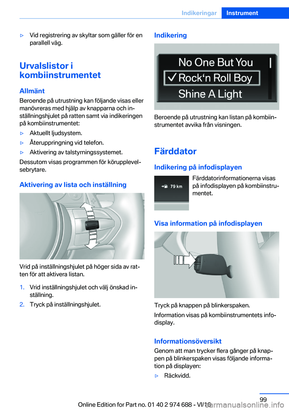 BMW M2 2017  InstruktionsbÖcker (in Swedish) 'y�V�i�d� �r�e�g�i�s�t�r�e�r�i�n�g� �a�v� �s�k�y�l�t�a�r� �s�o�m� �g�ä�l�l�e�r� �f�