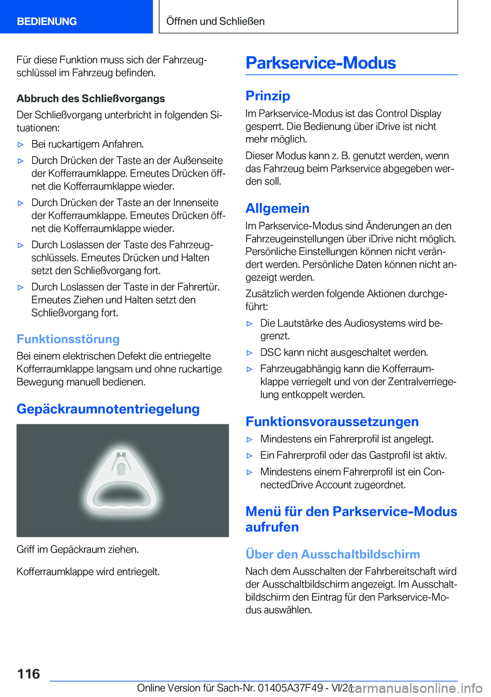 BMW M3 2022  Betriebsanleitungen (in German) �F�