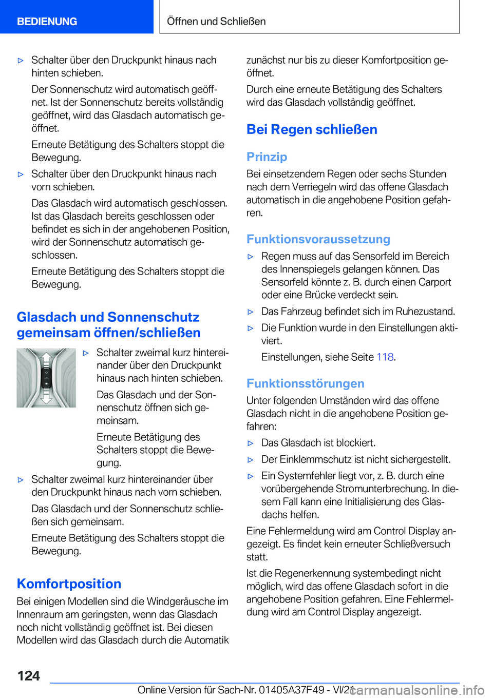 BMW M3 2022  Betriebsanleitungen (in German) 'x�S�c�h�a�l�t�e�r��