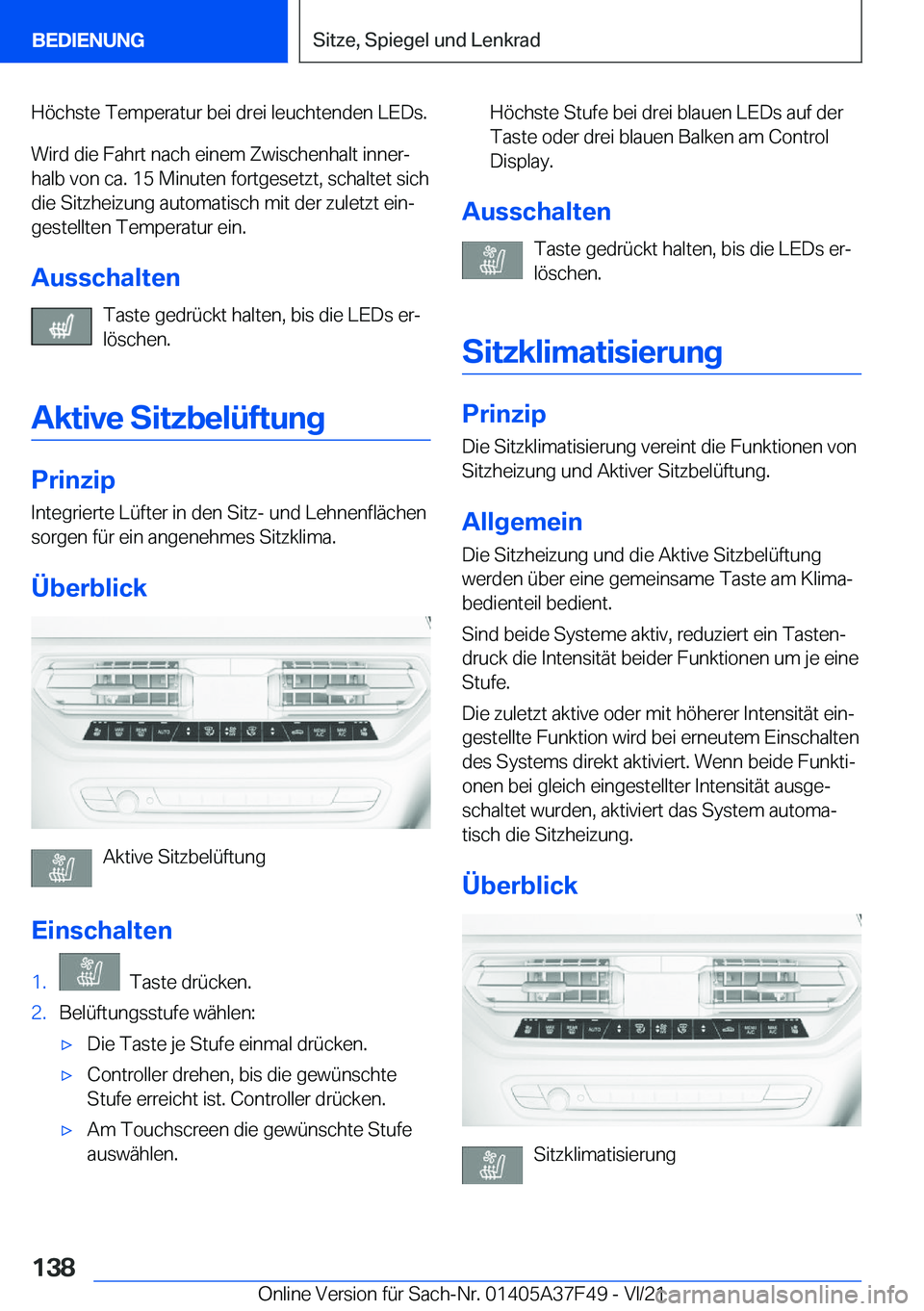 BMW M3 2022  Betriebsanleitungen (in German) �H�