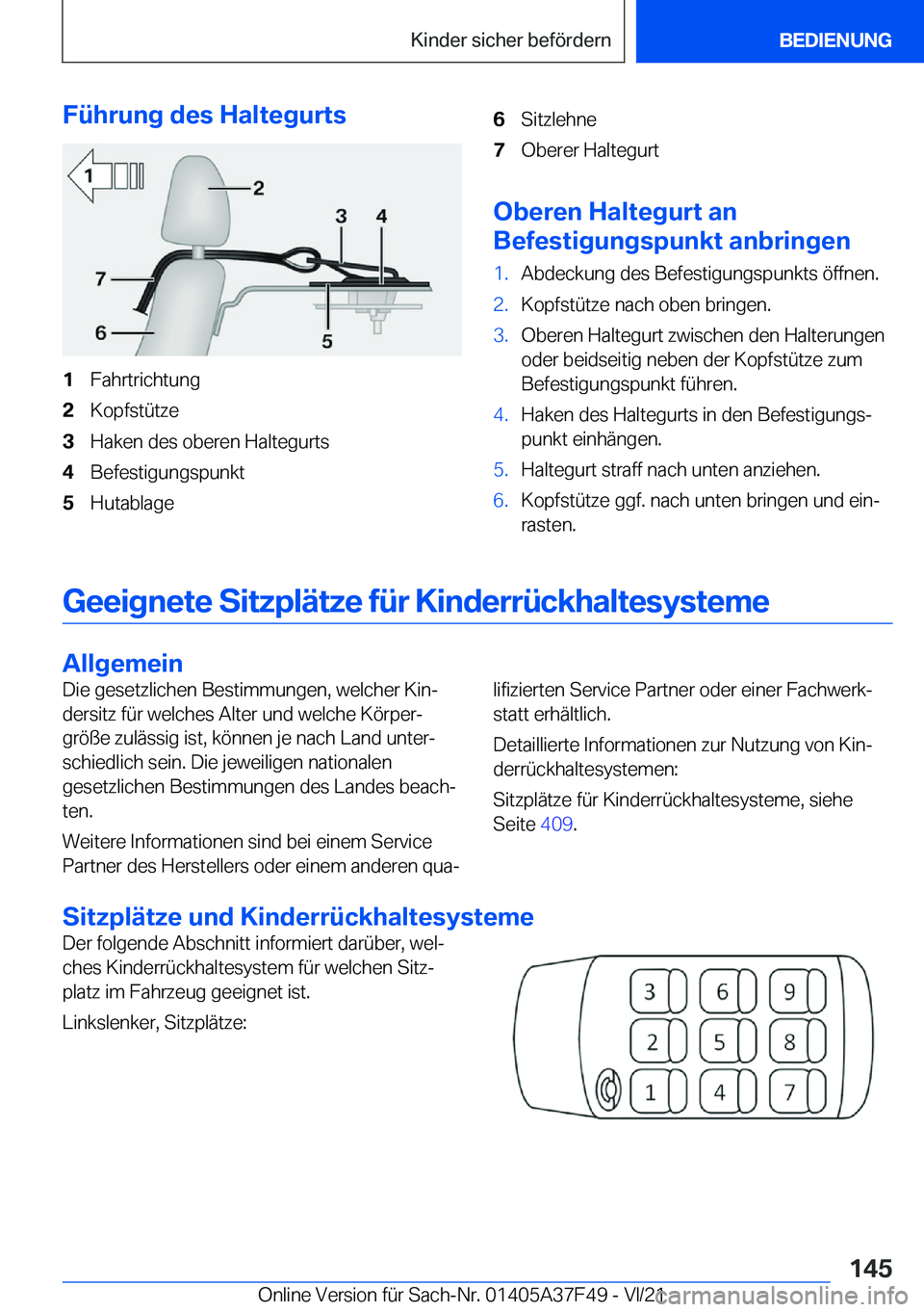 BMW M3 2022  Betriebsanleitungen (in German) �F�