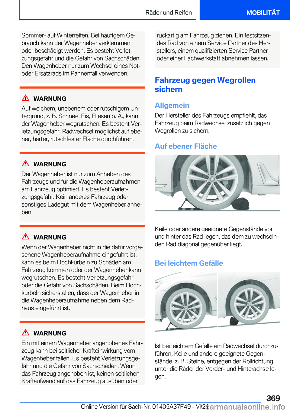 BMW M3 2022  Betriebsanleitungen (in German) �S�o�m�m�e�r�-��a�u�f��W�i�n�t�e�r�r�e�i�f�e�n�.��B�e�i��h�