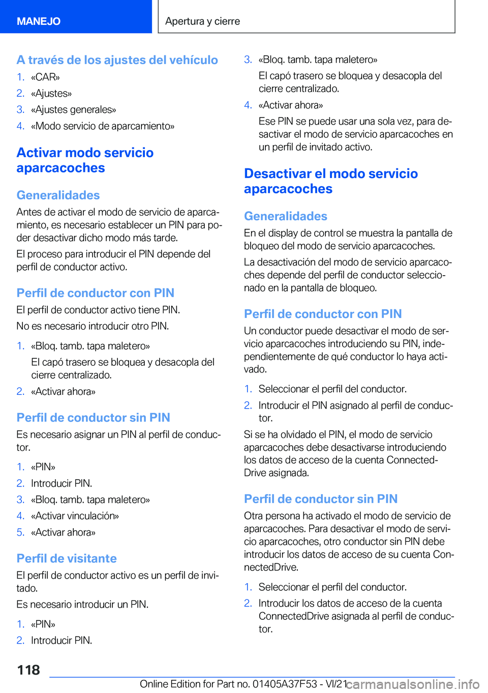 BMW M3 2022  Manuales de Empleo (in Spanish) �A��t�r�a�v�