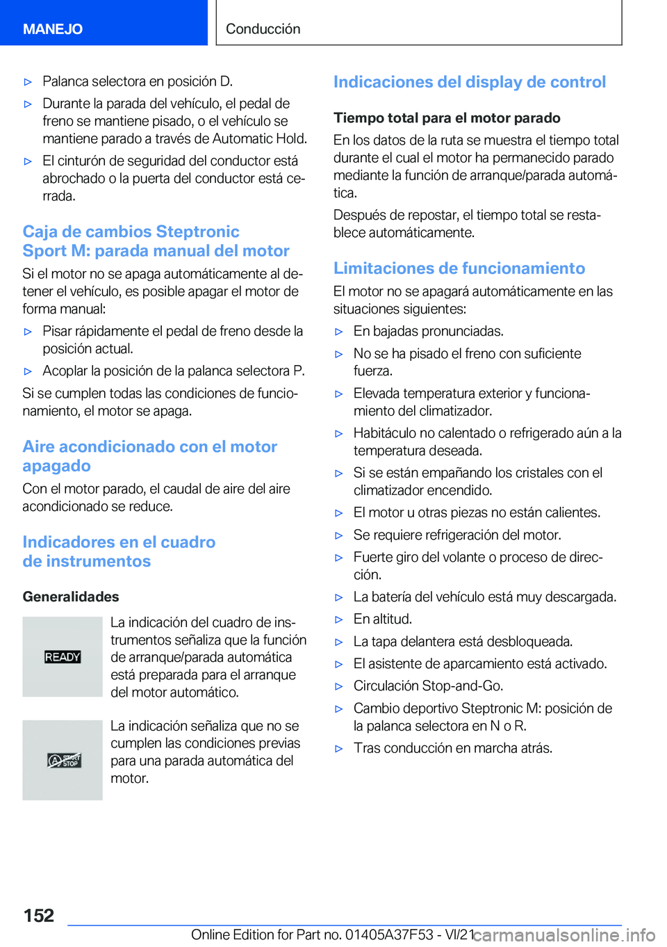 BMW M3 2022  Manuales de Empleo (in Spanish) x�P�a�l�a�n�c�a��s�e�l�e�c�t�o�r�a��e�n��p�o�s�i�c�i�