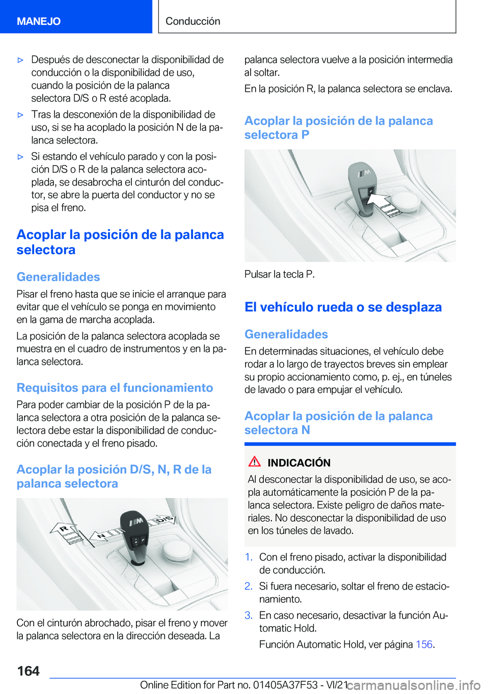 BMW M3 2022  Manuales de Empleo (in Spanish) x�D�e�s�p�u�