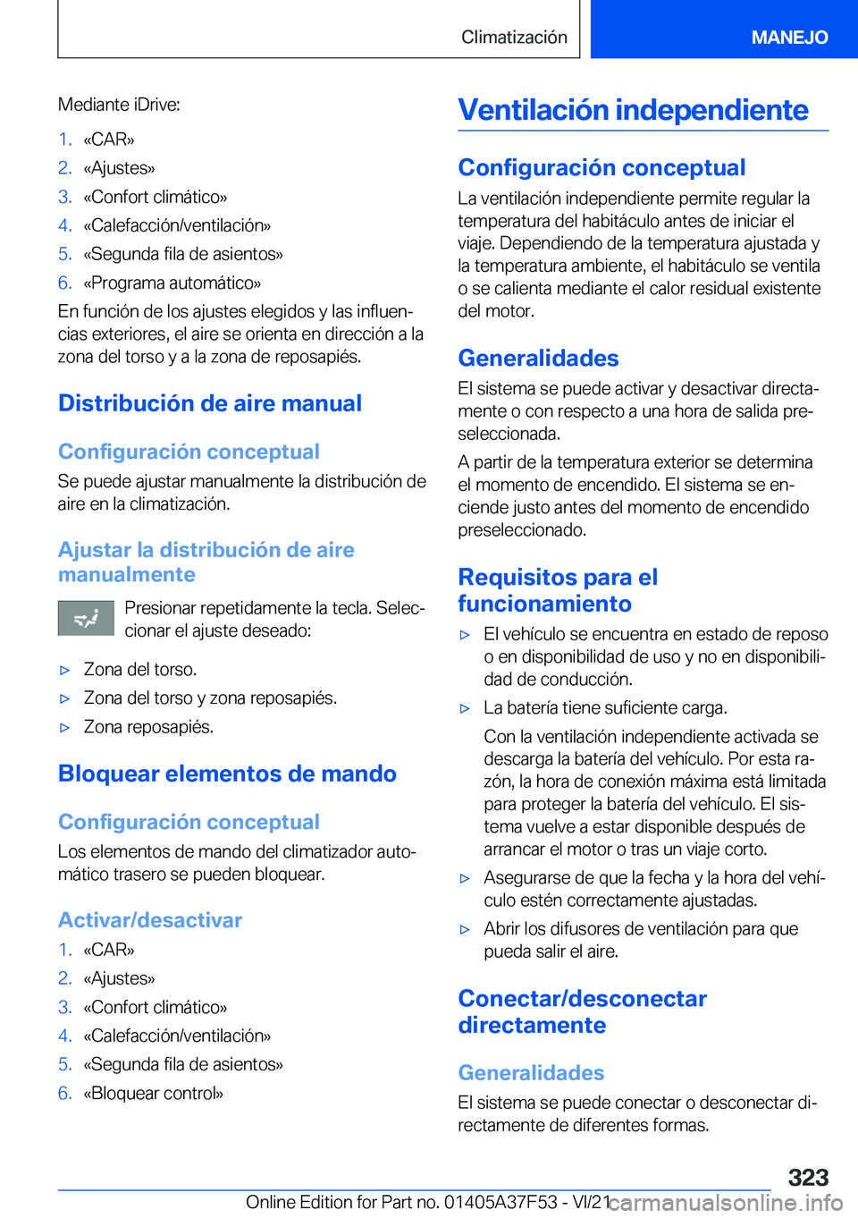 BMW M3 2022  Manuales de Empleo (in Spanish) �M�e�d�i�a�n�t�e��i�D�r�i�v�e�:�1�.�«�C�A�R�{�2�.�«�A�j�u�s�t�e�s�{�3�.�«�C�o�n�f�o�r�t��c�l�i�m�
