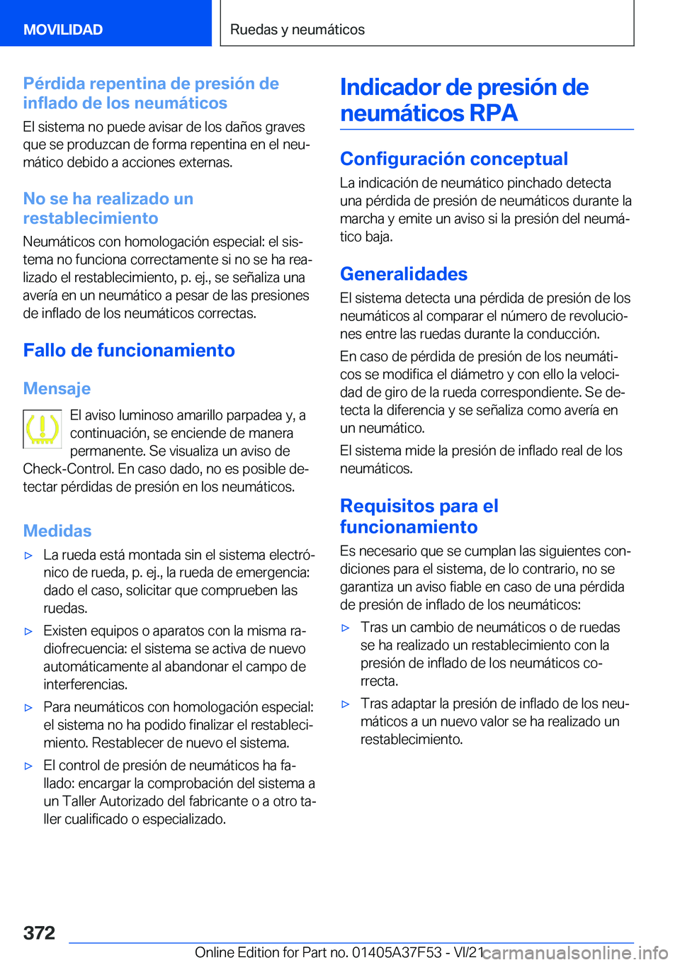 BMW M3 2022  Manuales de Empleo (in Spanish) �P�