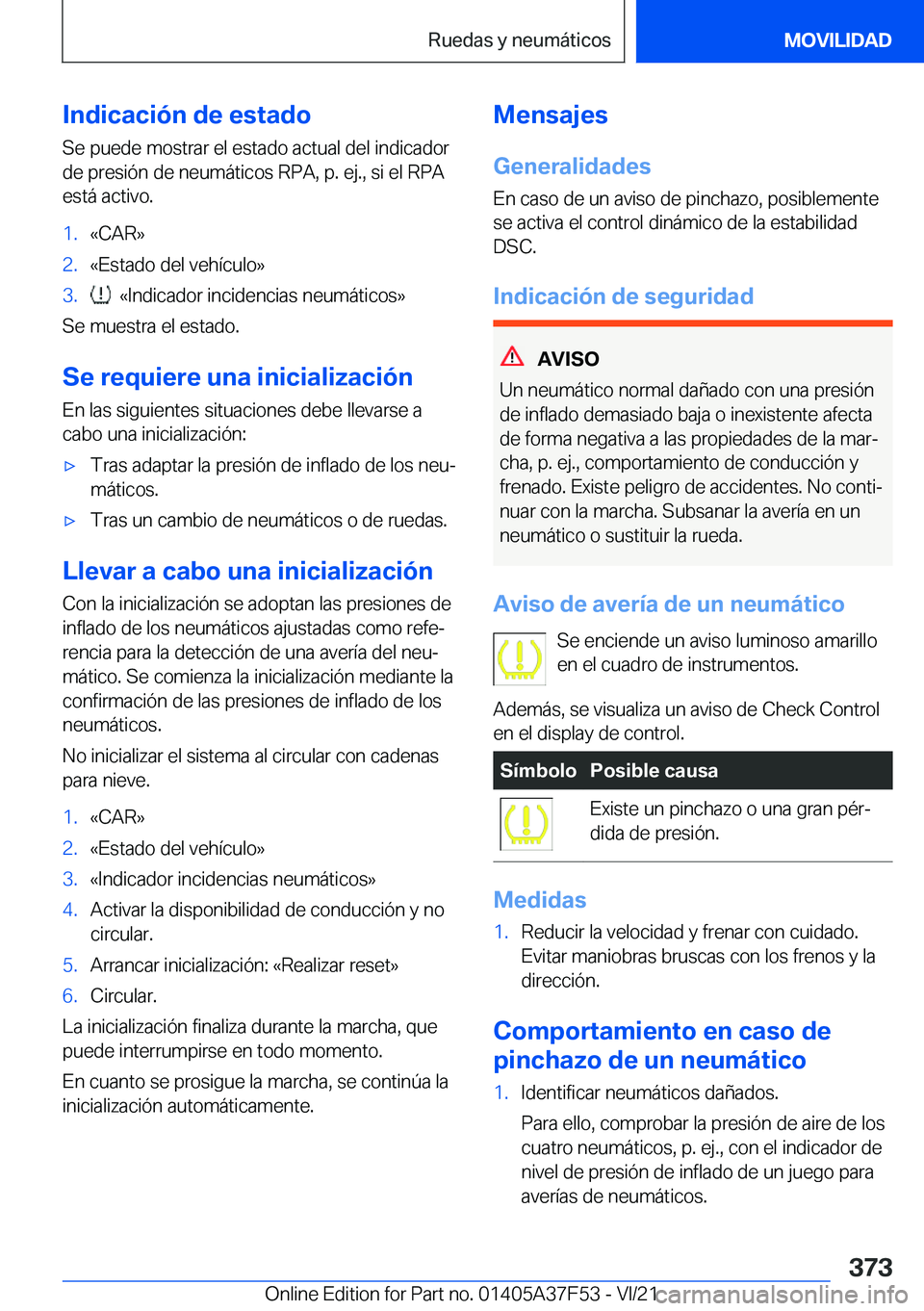 BMW M3 2022  Manuales de Empleo (in Spanish) �I�n�d�i�c�a�c�i�