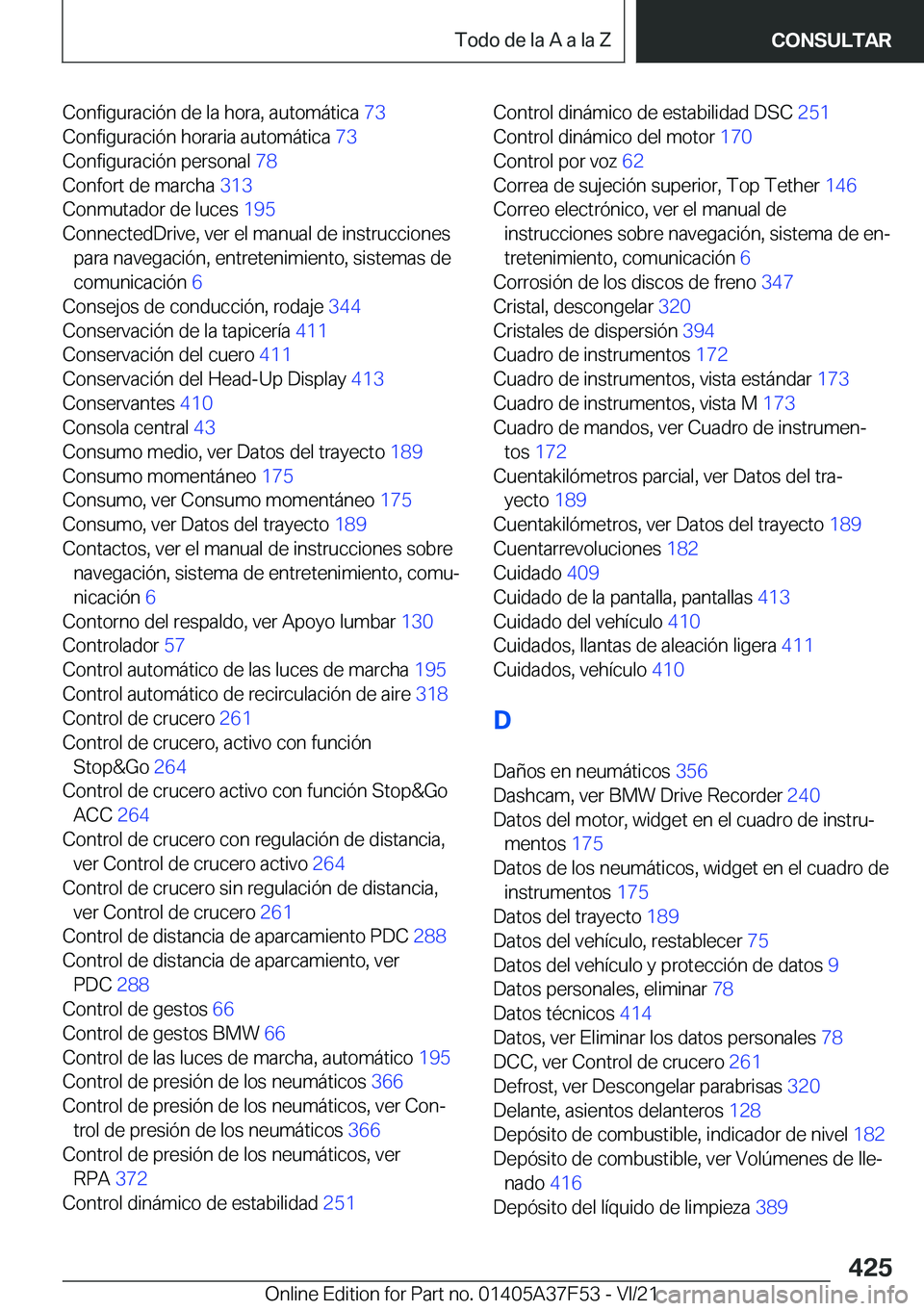 BMW M3 2022  Manuales de Empleo (in Spanish) �C�o�n�f�i�g�u�r�a�c�i�