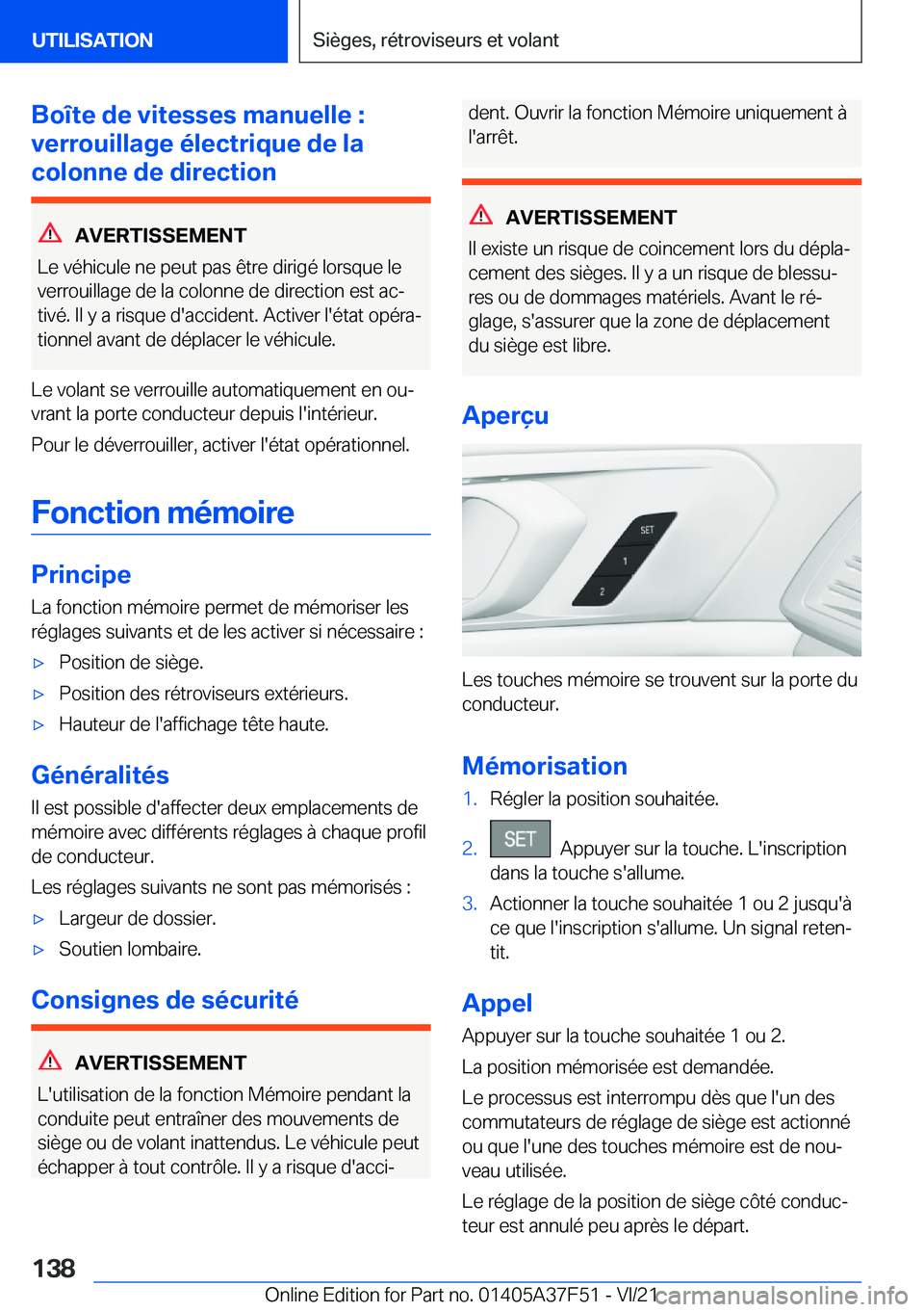 BMW M3 2022  Notices Demploi (in French) �B�o�