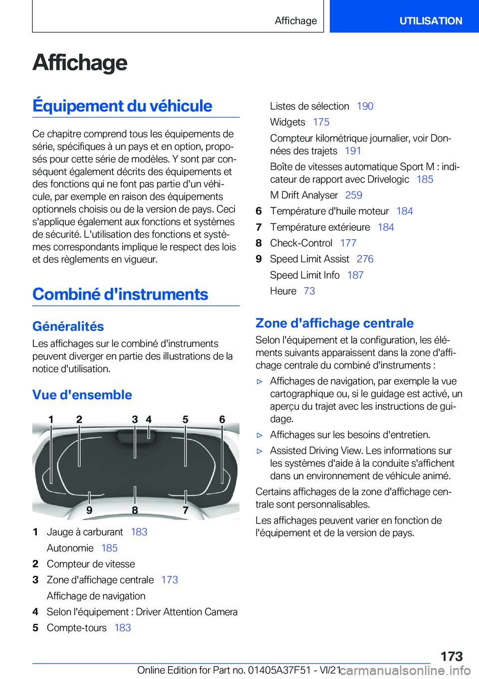 BMW M3 2022  Notices Demploi (in French) �A�f�f�i�c�h�a�g�e�