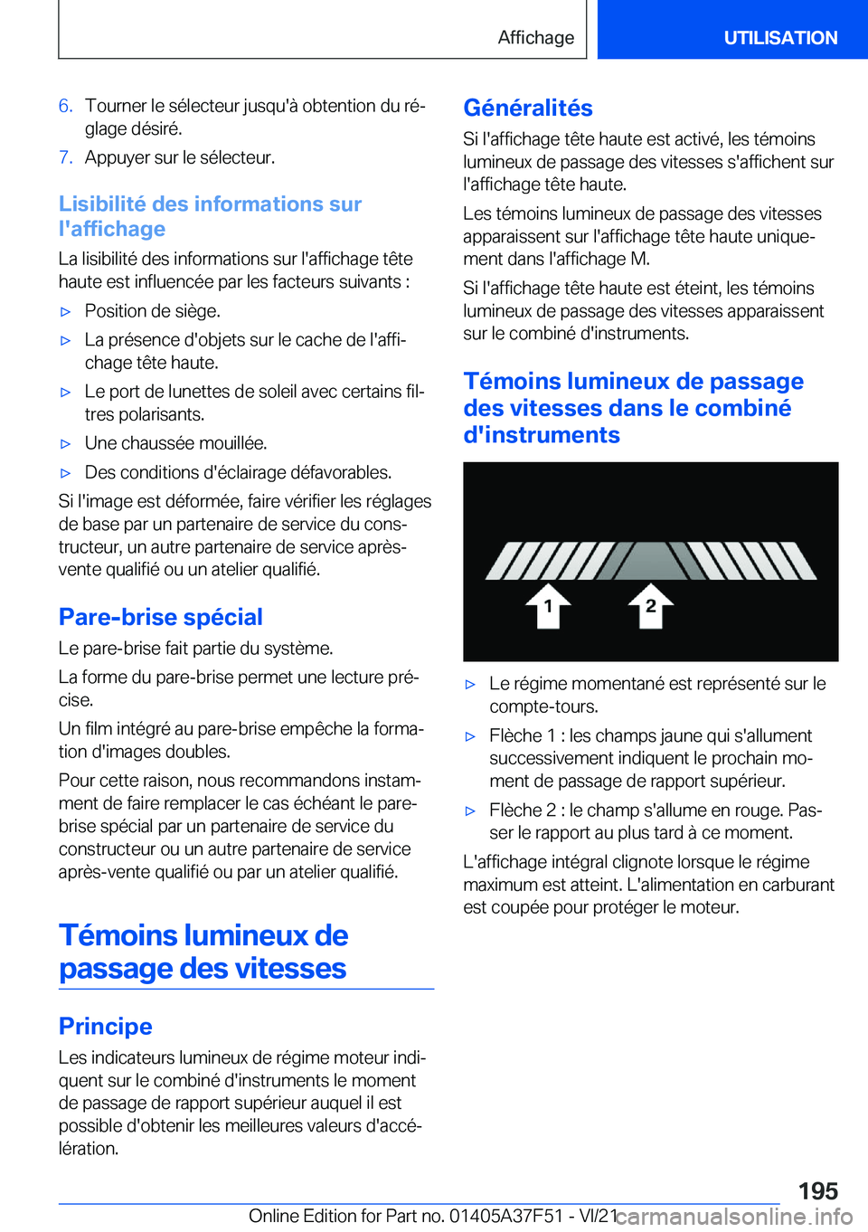 BMW M3 2022  Notices Demploi (in French) �6�.�T�o�u�r�n�e�r��l�e��s�é�l�e�c�t�e�u�r��j�u�s�q�u�'�