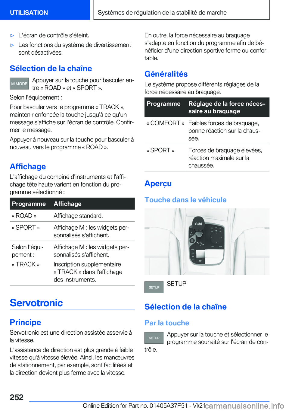 BMW M3 2022  Notices Demploi (in French) 'x�L�'�é�c�r�a�n��d�e��c�o�n�t�r�
