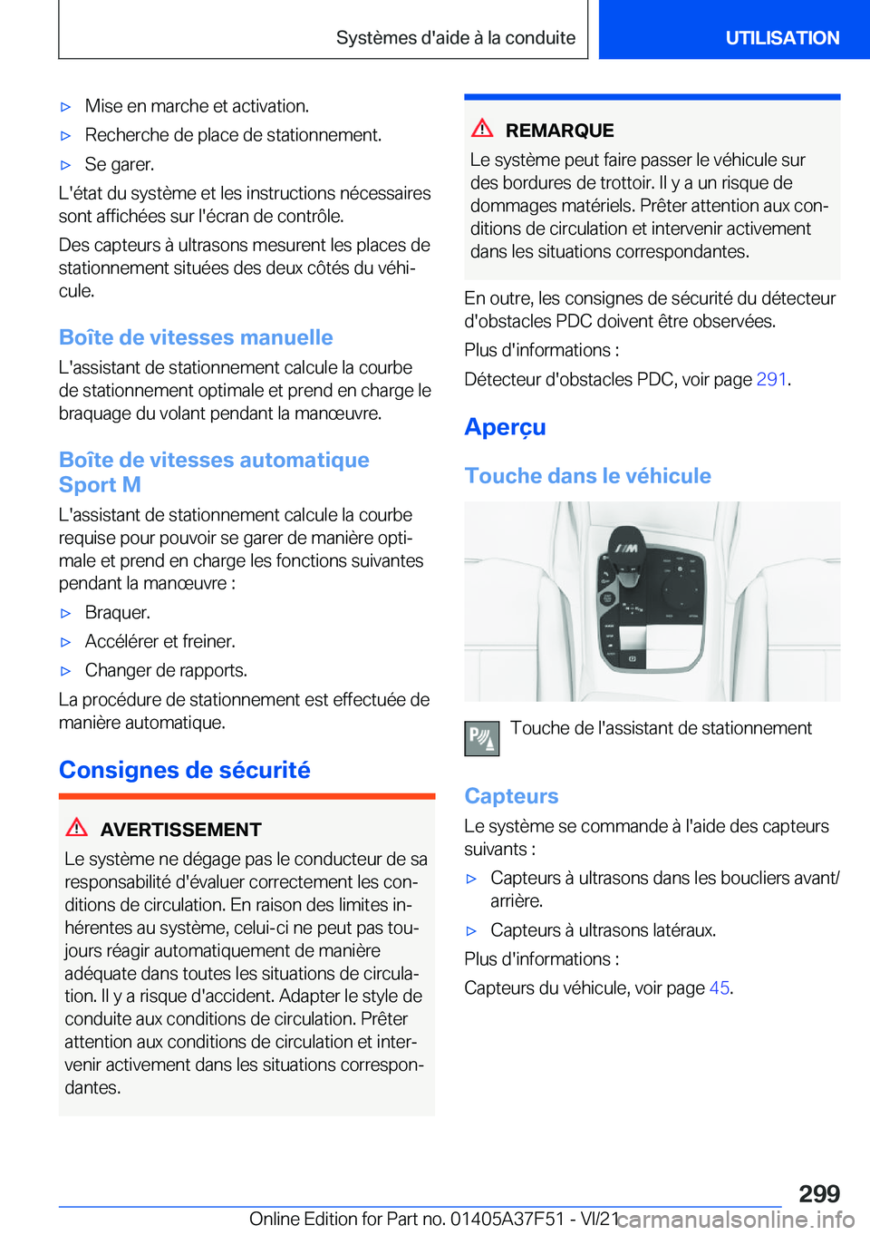 BMW M3 2022  Notices Demploi (in French) 'x�M�i�s�e��e�n��m�a�r�c�h�e��e�t��a�c�t�i�v�a�t�i�o�n�.'x�R�e�c�h�e�r�c�h�e��d�e��p�l�a�c�e��d�e��s�t�a�t�i�o�n�n�e�m�e�n�t�.'x�S�e��g�a�r�e�r�.
�L�'�é�t�a�t��d�u��s�y�s�t