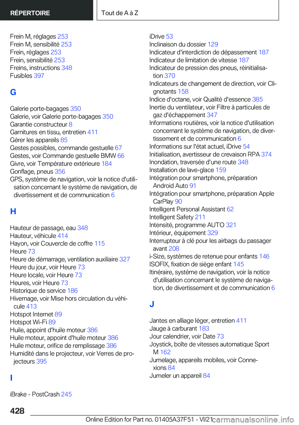 BMW M3 2022  Notices Demploi (in French) �F�r�e�i�n��M�,��r�é�g�l�a�g�e�s��2�5�3�
�F�r�e�i�n��M�,��s�e�n�s�i�b�i�l�i�t�é� �2�5�3�
�F�r�e�i�n�,��r�é�g�l�a�g�e�s� �2�5�3�
�F�r�e�i�n�,��s�e�n�s�i�b�i�l�i�t�é� �2�5�3�
�F�r�e�i�