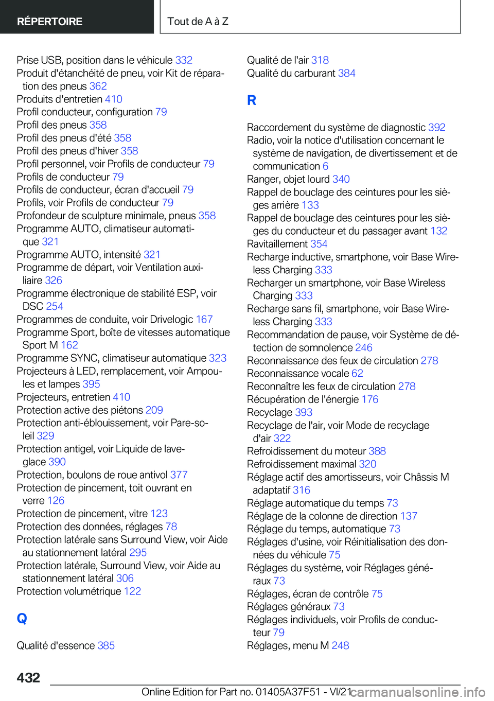 BMW M3 2022  Notices Demploi (in French) �P�r�i�s�e��U�S�B�,��p�o�s�i�t�i�o�n��d�a�n�s��l�e��v�é�h�i�c�u�l�e��3�3�2�
�P�r�o�d�u�i�t��d�'�é�t�a�n�c�h�é�i�t�é��d�e��p�n�e�u�,��v�o�i�r��K�i�t��d�e��r�é�p�a�r�aj �t�i�o�n�