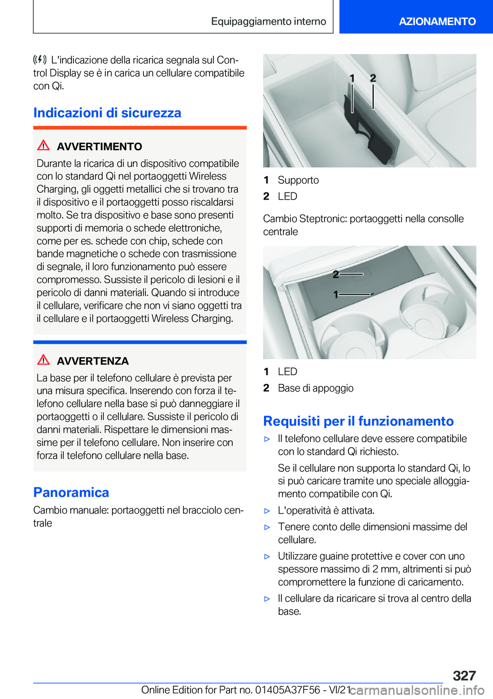 BMW M3 2022  Libretti Di Uso E manutenzione (in Italian) ���L�'�i�n�d�i�c�a�z�i�o�n�e��d�e�l�l�a��r�i�c�a�r�i�c�a��s�e�g�n�a�l�a��s�u�l��C�o�nª
�t�r�o�l��D�i�s�p�l�a�y��s�e��è��i�n��c�a�r�i�c�a��u�n��c�e�l�l�u�l�a�r�e��c�o�m�p�a�t�i�b�