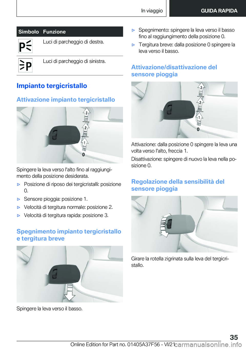BMW M3 2022  Libretti Di Uso E manutenzione (in Italian) �S�i�m�b�o�l�o�F�u�n�z�i�o�n�e�L�u�c�i��d�i��p�a�r�c�h�e�g�g�i�o��d�i��d�e�s�t�r�a�.�L�u�c�i��d�i��p�a�r�c�h�e�g�g�i�o��d�i��s�i�n�i�s�t�r�a�.
�I�m�p�i�a�n�t�o��t�e�r�g�i�c�r�i�s�t�a�l�l�o
�A