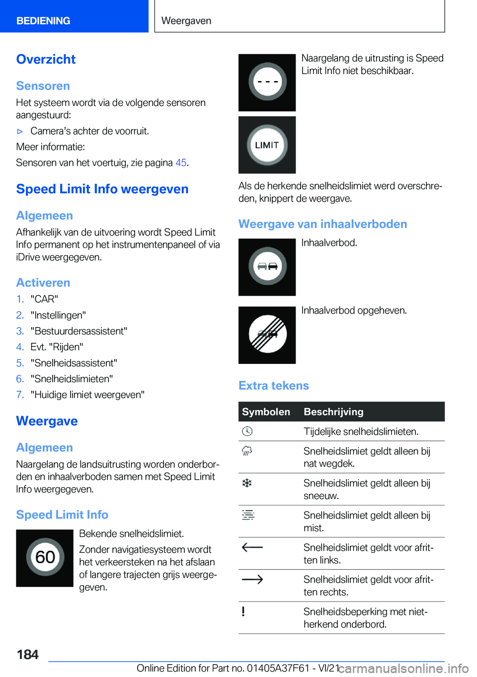 BMW M3 2022  Instructieboekjes (in Dutch) �O�v�e�r�z�i�c�h�t�S�e�n�s�o�r�e�n
�H�e�t��s�y�s�t�e�e�m��w�o�r�d�t��v�i�a��d�e��v�o�l�g�e�n�d�e��s�e�n�s�o�r�e�n
�a�a�n�g�e�s�t�u�u�r�d�:'x�C�a�m�e�r�as�s��a�c�h�t�e�r��d�e��v�o�o�r�r�u