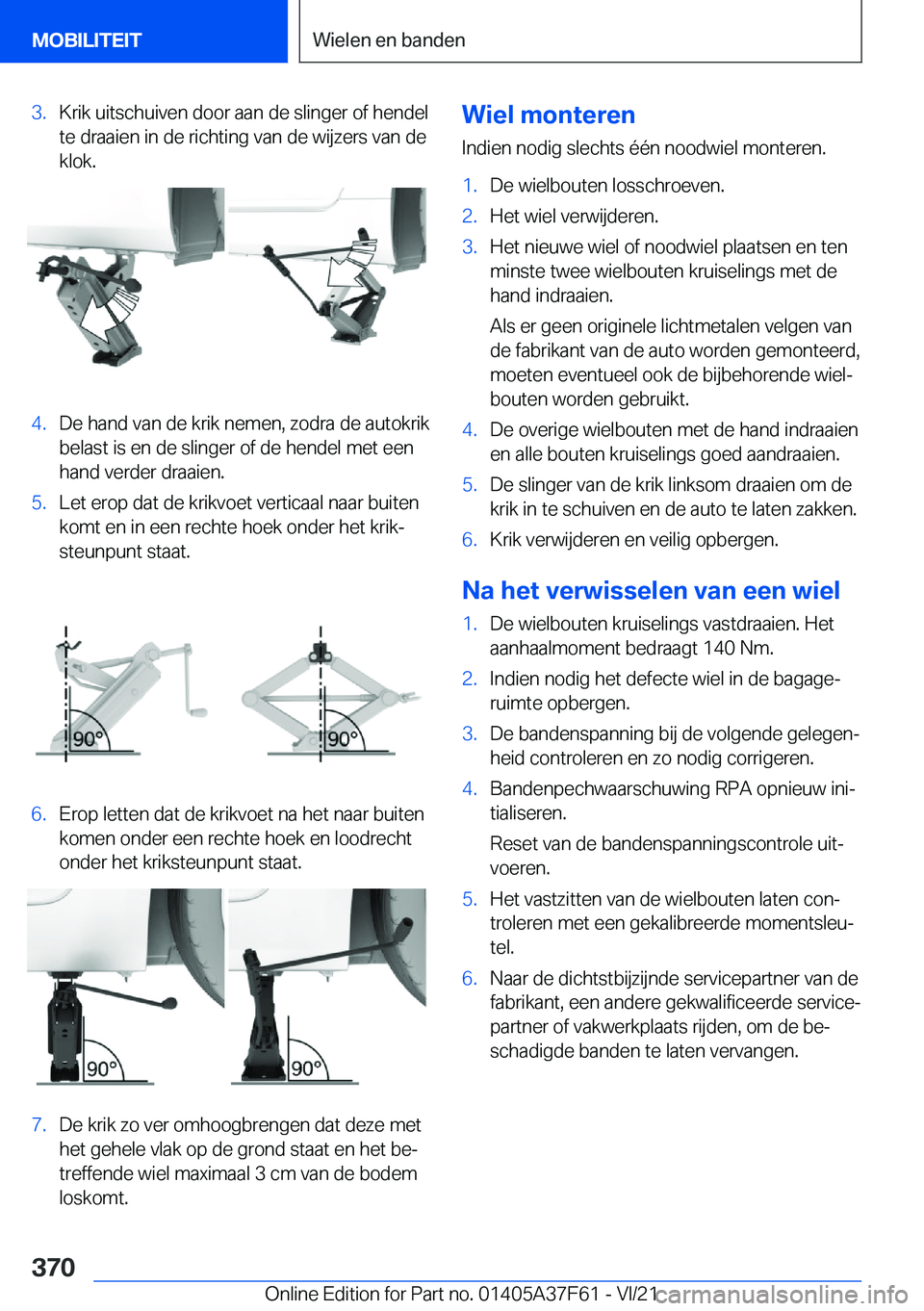 BMW M3 2022  Instructieboekjes (in Dutch) �3�.�K�r�i�k��u�i�t�s�c�h�u�i�v�e�n��d�o�o�r��a�a�n��d�e��s�l�i�n�g�e�r��o�f��h�e�n�d�e�l
�t�e��d�r�a�a�i�e�n��i�n��d�e��r�i�c�h�t�i�n�g��v�a�n��d�e��w�i�j�z�e�r�s��v�a�n��d�e
�k�l�o�k