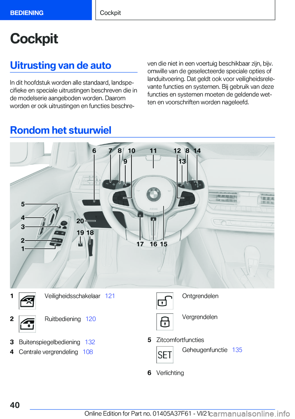 BMW M3 2022  Instructieboekjes (in Dutch) �C�o�c�k�p�i�t�U�i�t�r�u�s�t�i�n�g��v�a�n��d�e��a�u�t�o
�I�n��d�i�t��h�o�o�f�d�s�t�u�k��w�o�r�d�e�n��a�l�l�e��s�t�a�n�d�a�a�r�d�,��l�a�n�d�s�p�ej�c�i�f�i�e�k�e��e�n��s�p�e�c�i�a�l�e��u�i�