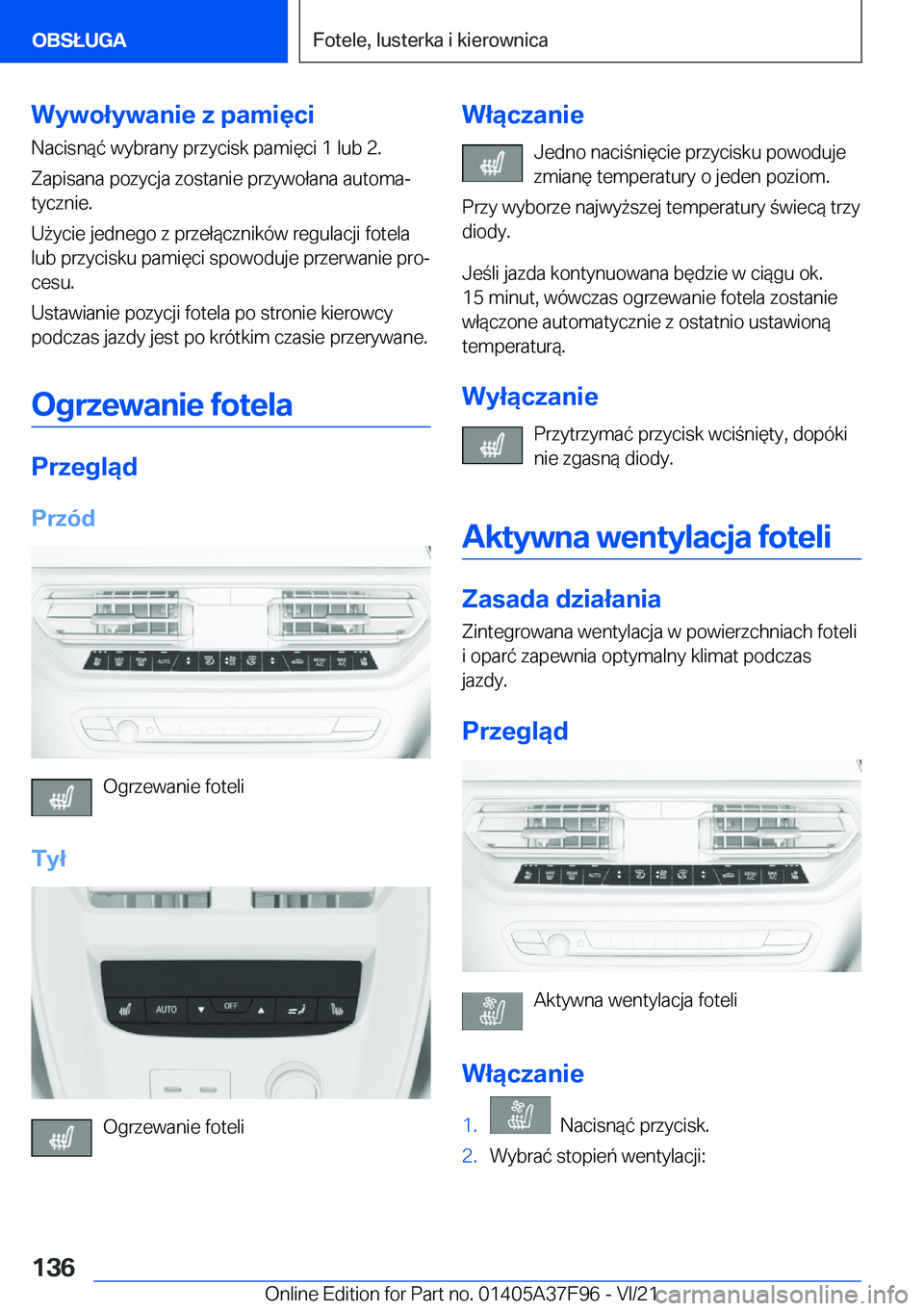 BMW M3 2022  Instrukcja obsługi (in Polish) �W�y�w�o�ł�y�w�a�n�i�e��z��p�a�m�i�