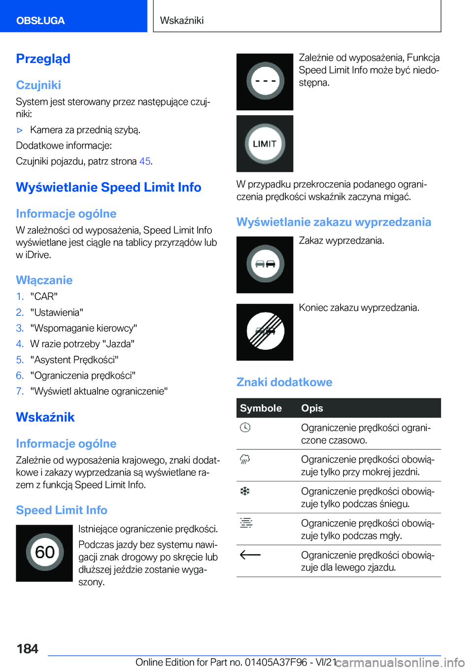 BMW M3 2022  Instrukcja obsługi (in Polish) �P�r�z�e�g�l�ą�d�C�z�u�j�n�i�k�i
�S�y�s�t�e�m��j�e�s�t��s�t�e�r�o�w�a�n�y��p�r�z�e�z��n�a�s�t�
