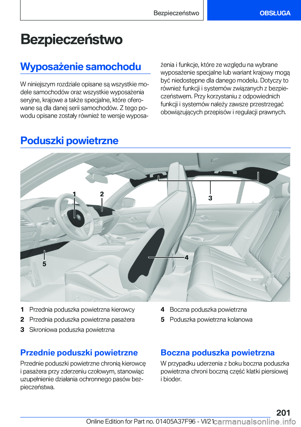 BMW M3 2022  Instrukcja obsługi (in Polish) �B�e�z�p�i�e�c�z�e�
