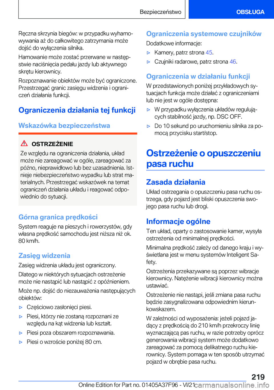 BMW M3 2022  Instrukcja obsługi (in Polish) �R�