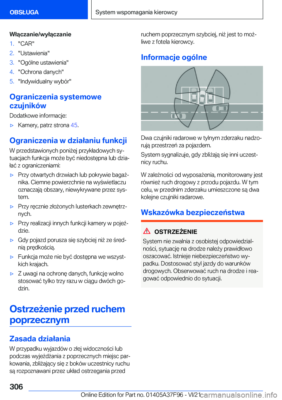 BMW M3 2022  Instrukcja obsługi (in Polish) �W�ł�ą�c�z�a�n�i�e�/�w�y�ł�ą�c�z�a�n�i�e�1�.��C�A�R��2�.��U�s�t�a�w�i�e�n�i�a��3�.��O�g�