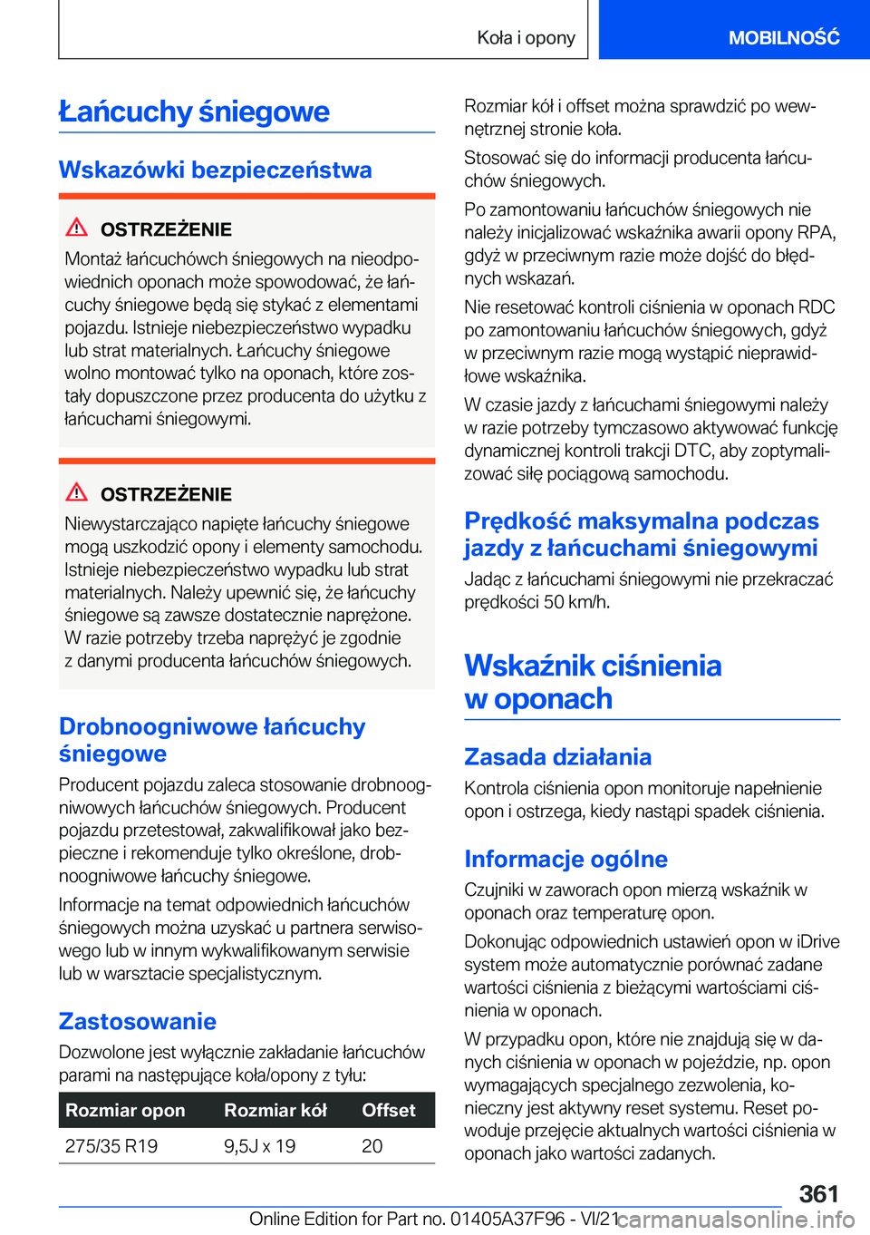BMW M3 2022  Instrukcja obsługi (in Polish) �Ł�a�