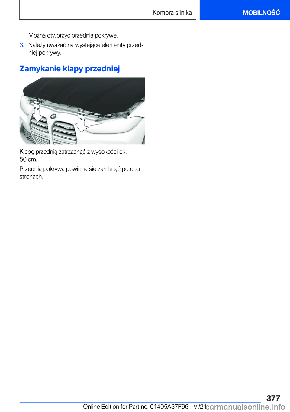 BMW M3 2022  Instrukcja obsługi (in Polish) �M�o9�n�a��o�t�w�o�r�z�y�