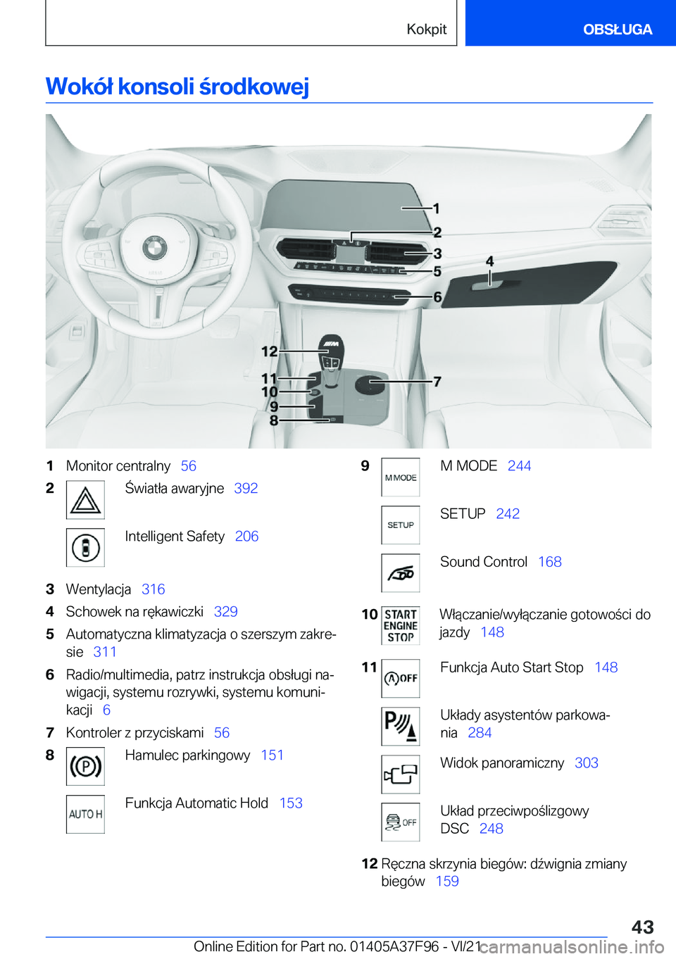BMW M3 2022  Instrukcja obsługi (in Polish) �W�o�k�