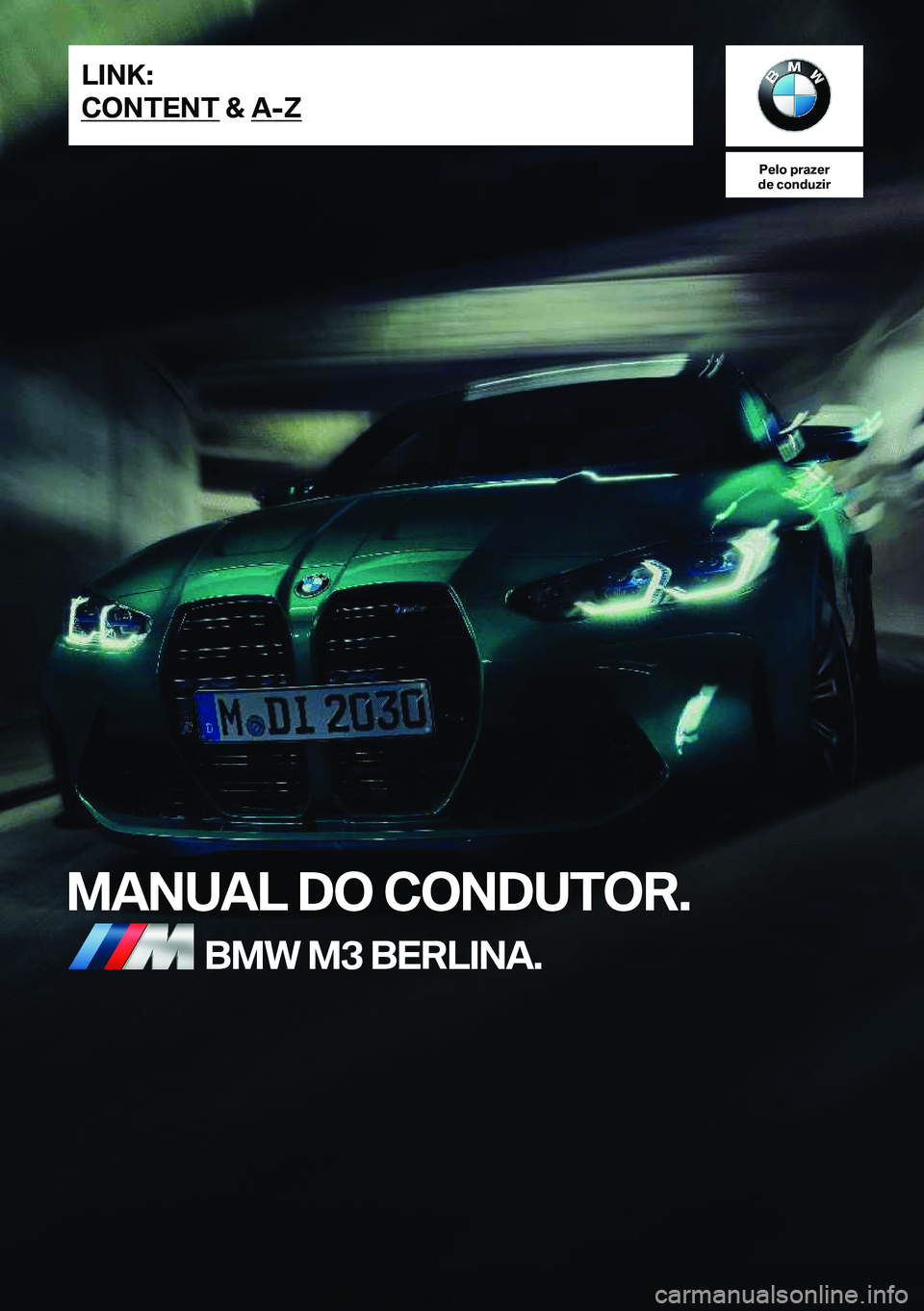 BMW M3 2022  Manual do condutor (in Portuguese) 