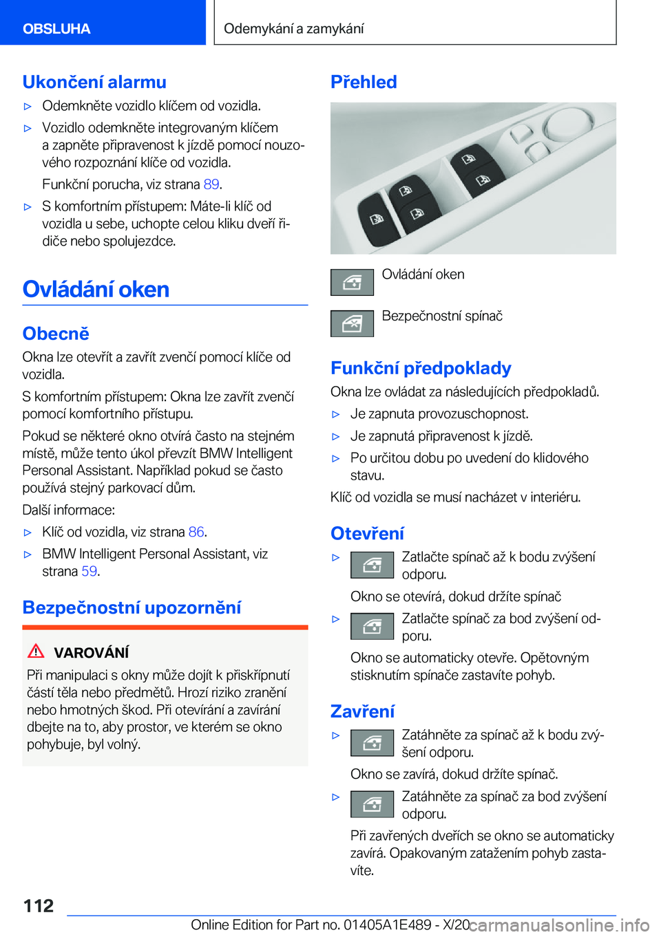 BMW M3 2021  Návod na použití (in Czech) �U�k�o�n�č�e�n�