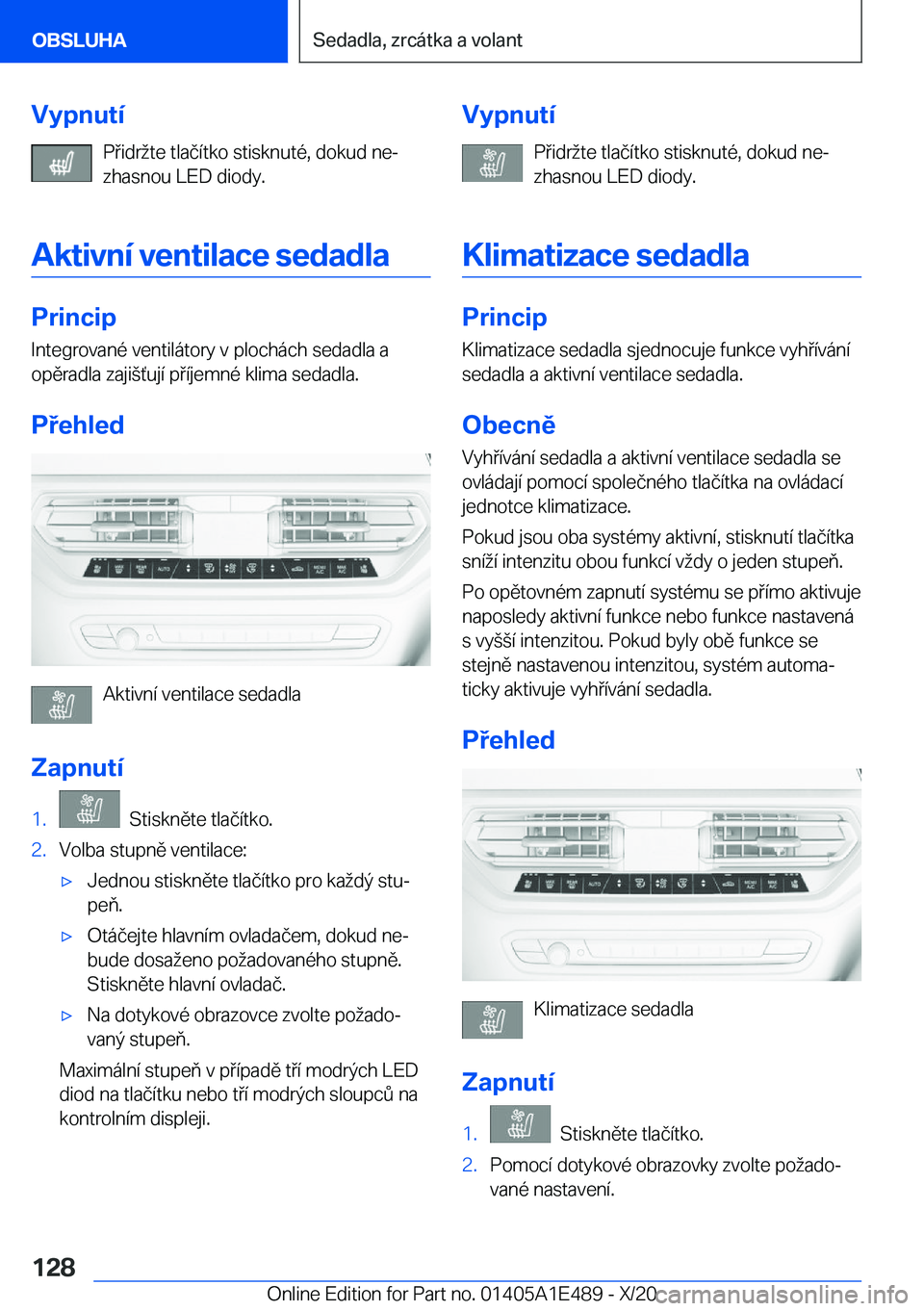 BMW M3 2021  Návod na použití (in Czech) �V�y�p�n�u�t�